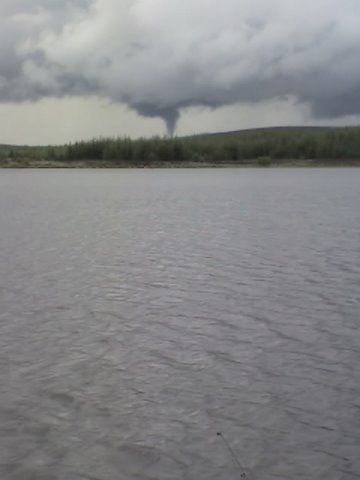 Waterspout over Craggie courtesy of Brian Stapleton